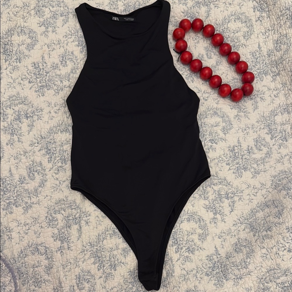 Zara Black Bodysuit Timeless Design